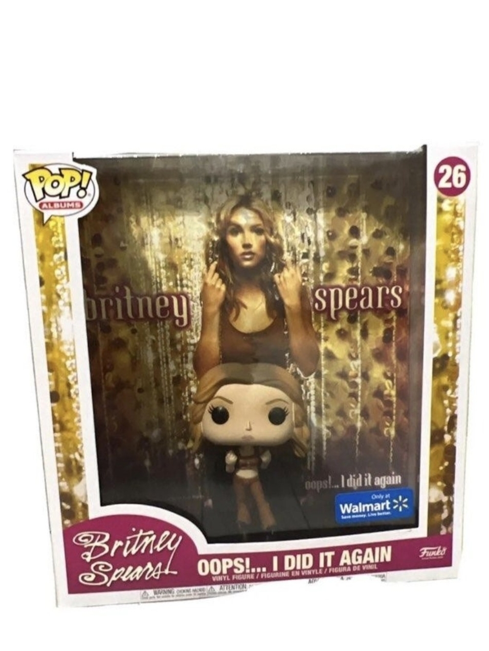 New Funko, Britney Spears Oops! I Did It Again Funko Pop Vinyl Figure #26.